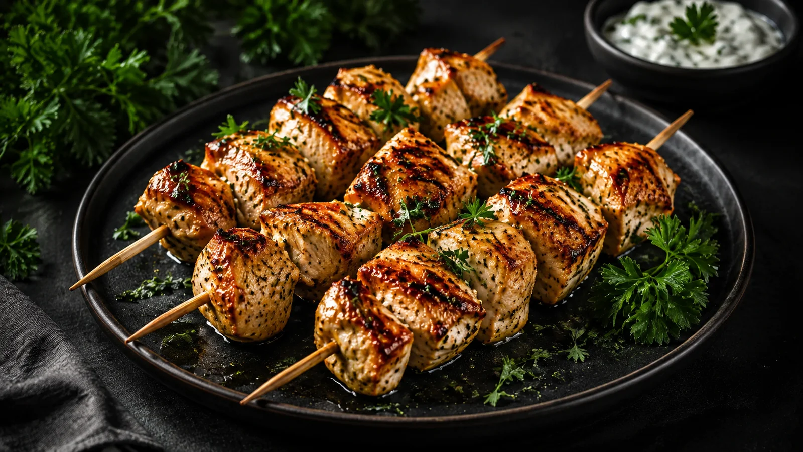 Куриные шашлычки в духовке — низкокалорийный рецепт
