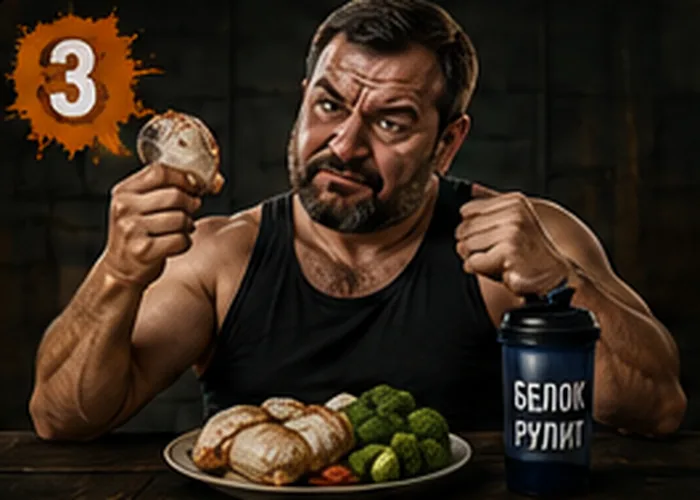 Мужчина считает умеренный дефицит калорий