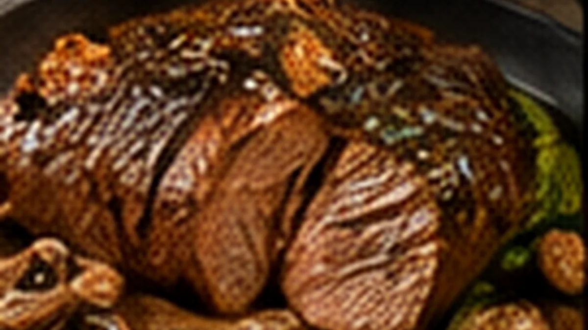 Говядина с грибами в духовке