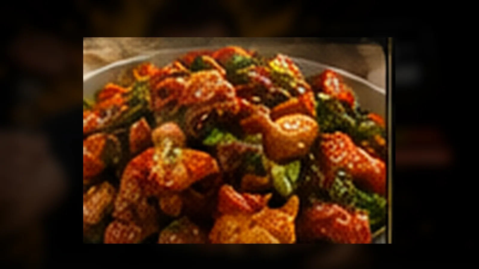 Острое мясо с овощами — низкокалорийный рецепт