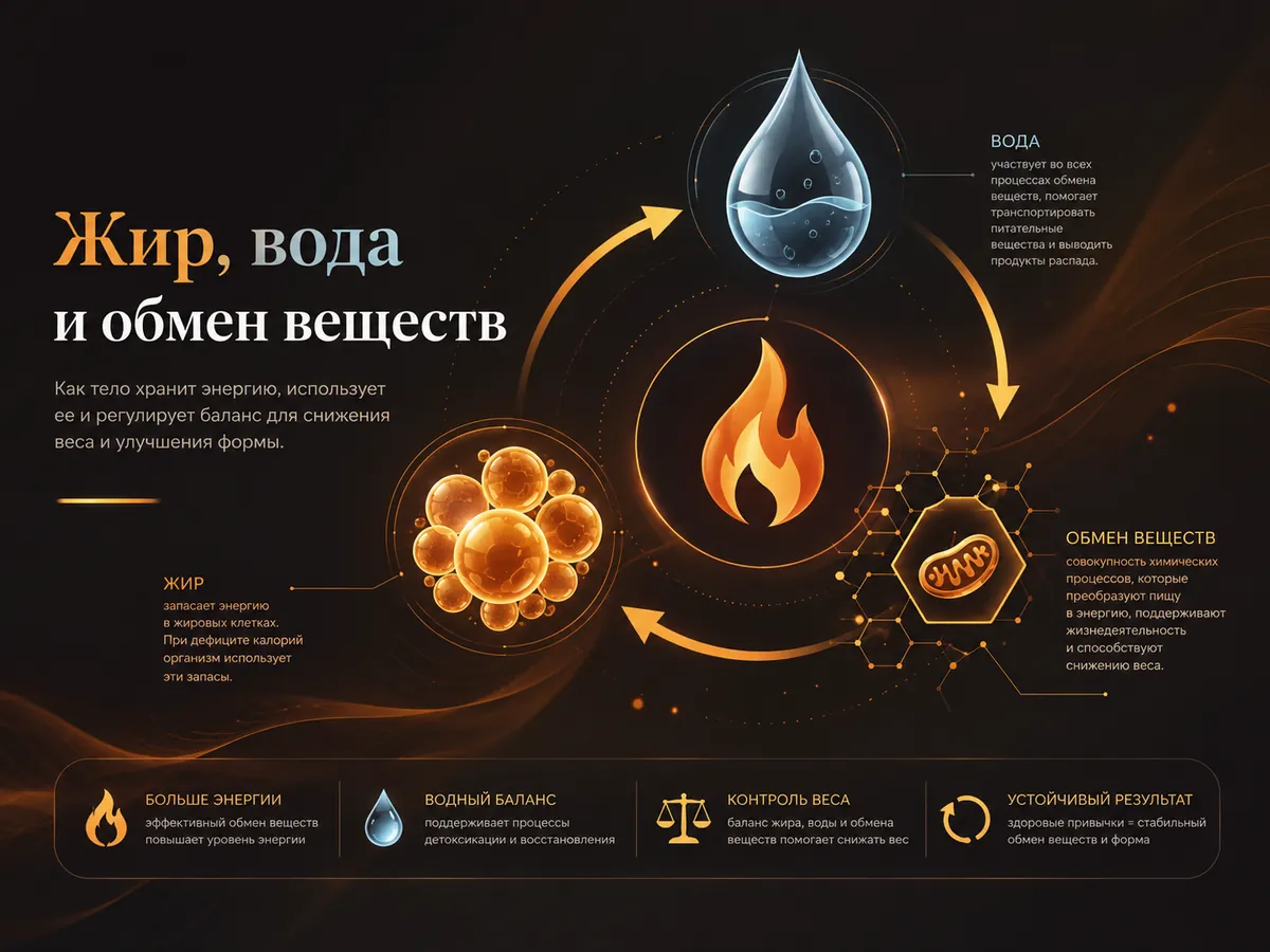 Жир, вода и обмен веществ