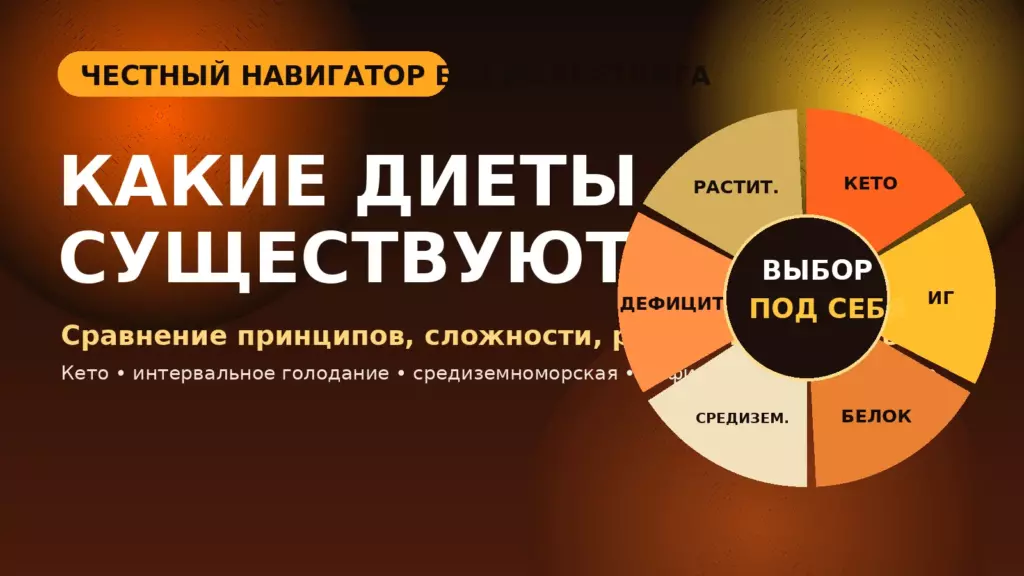 Какие диеты существуют — сравнительный гид